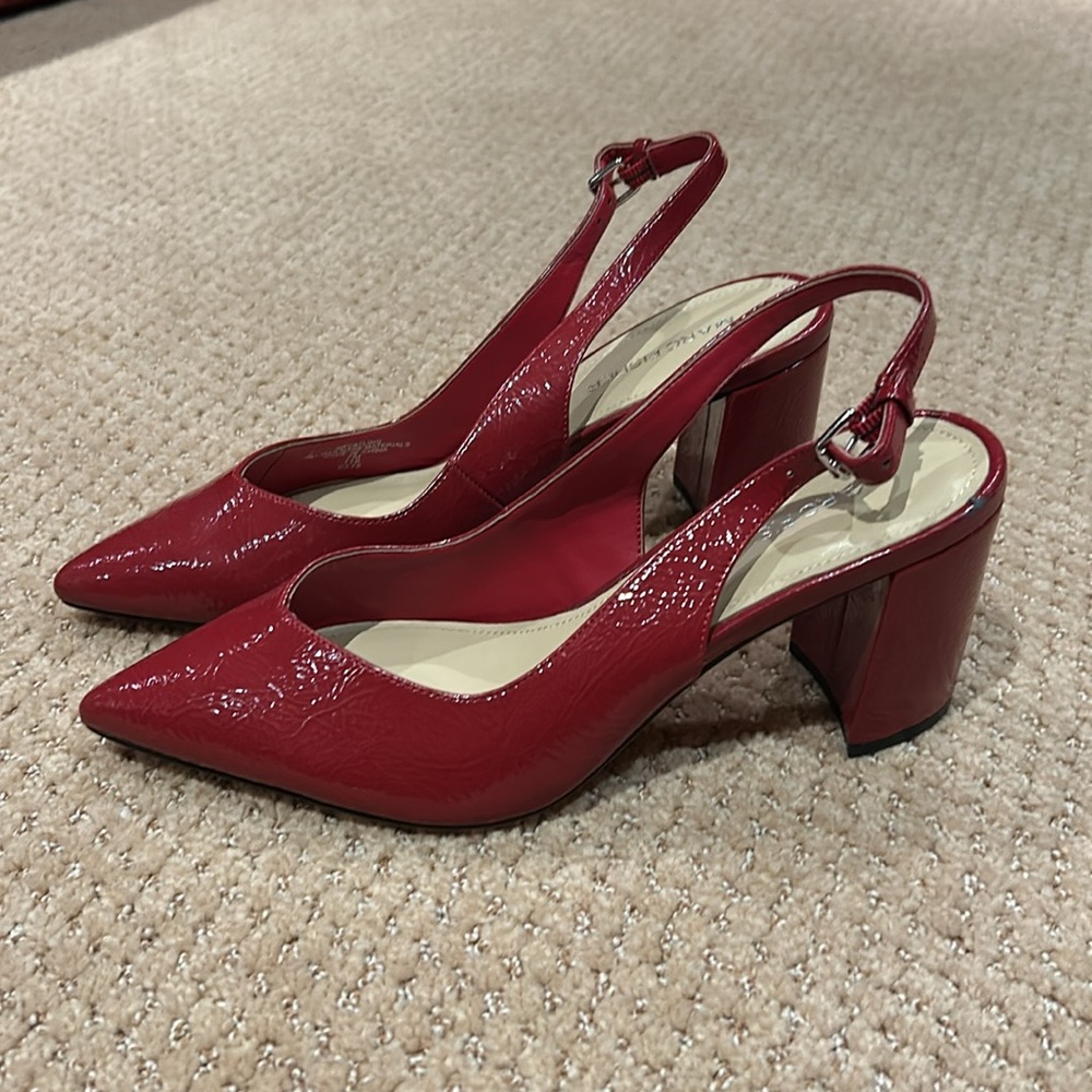 Marc Fisher Red Pointed Toe Heel